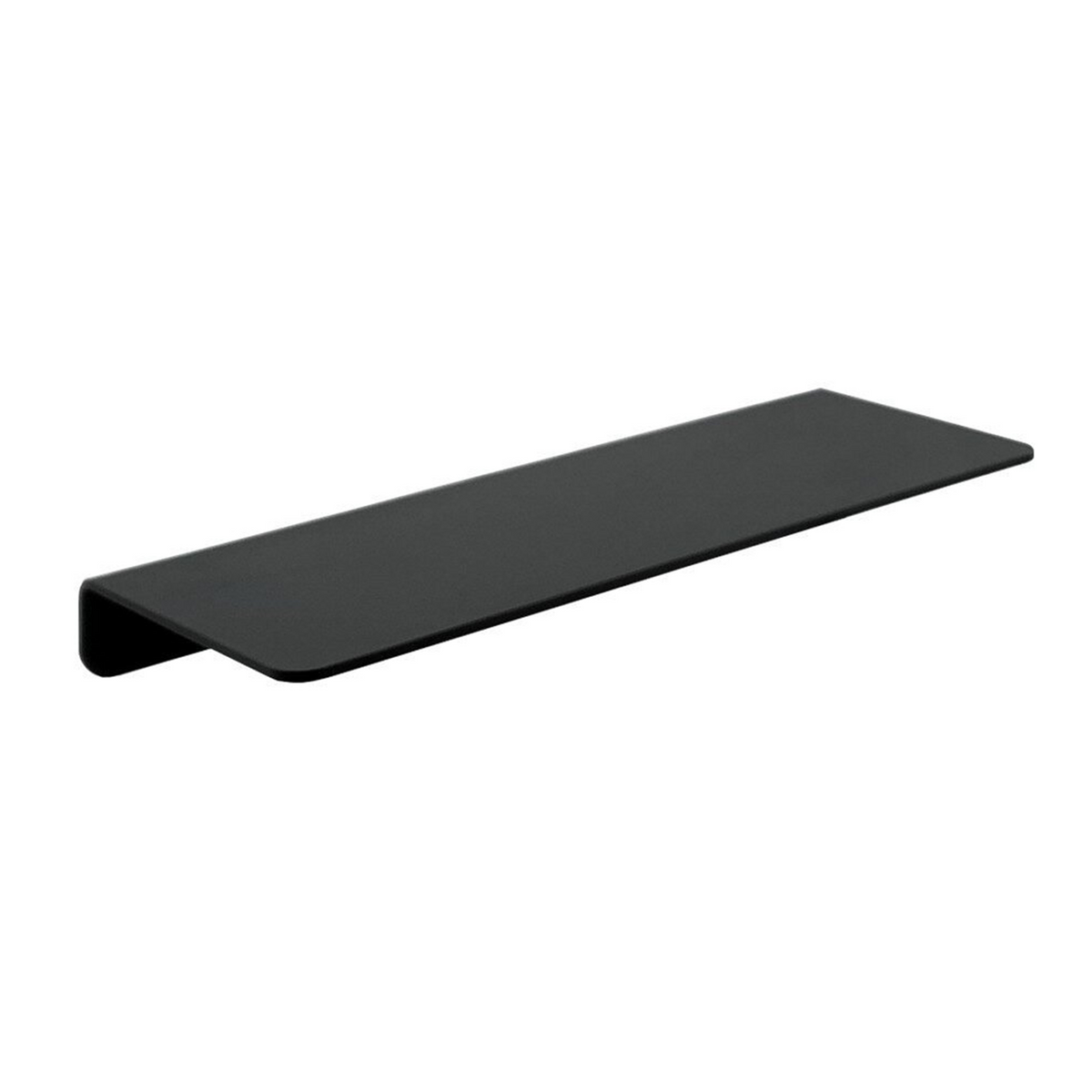 Repisa Rectangular Negra En Aluminio — fotografía oficial