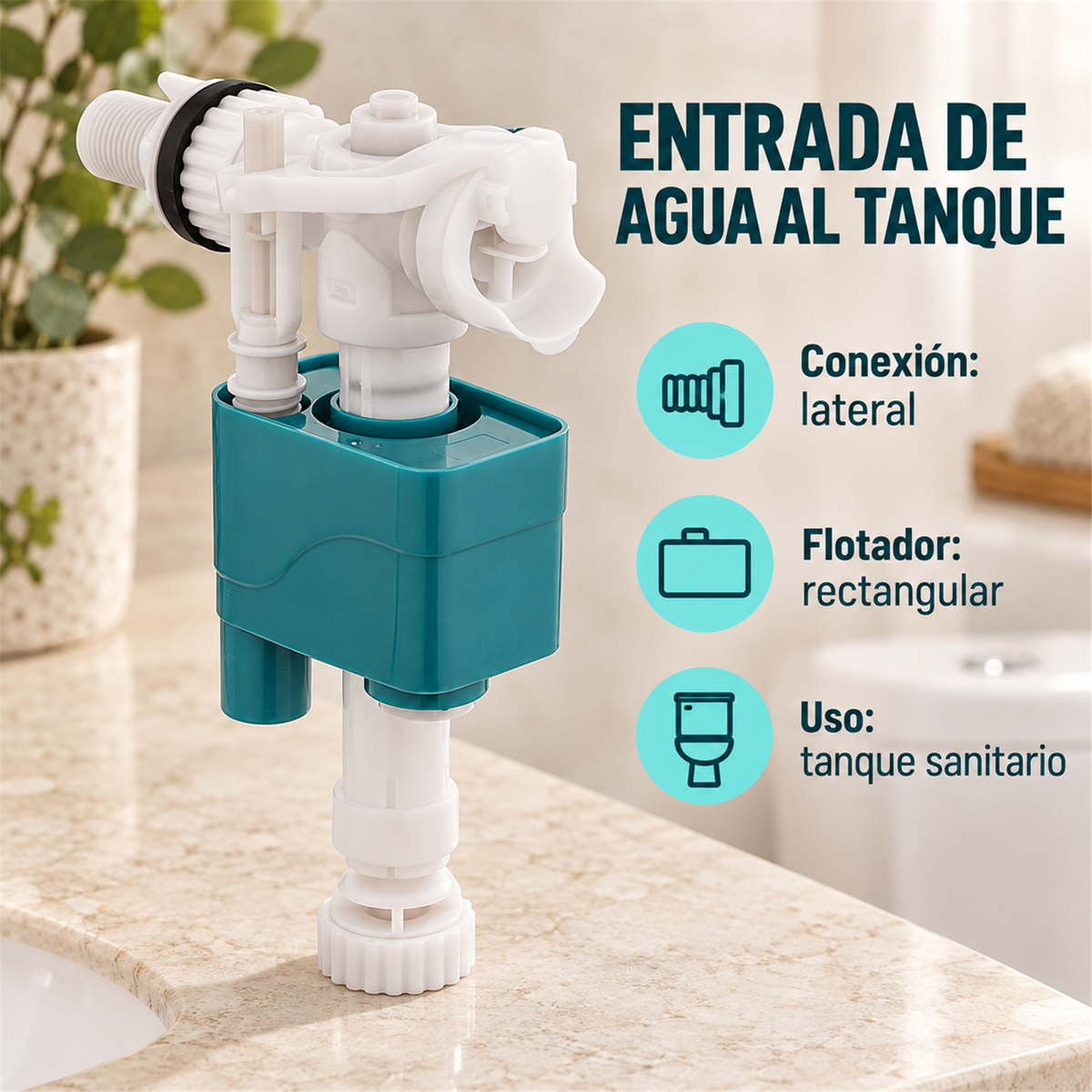 Árbol De Entrada Para Tanque Sanitario - Características verificadas