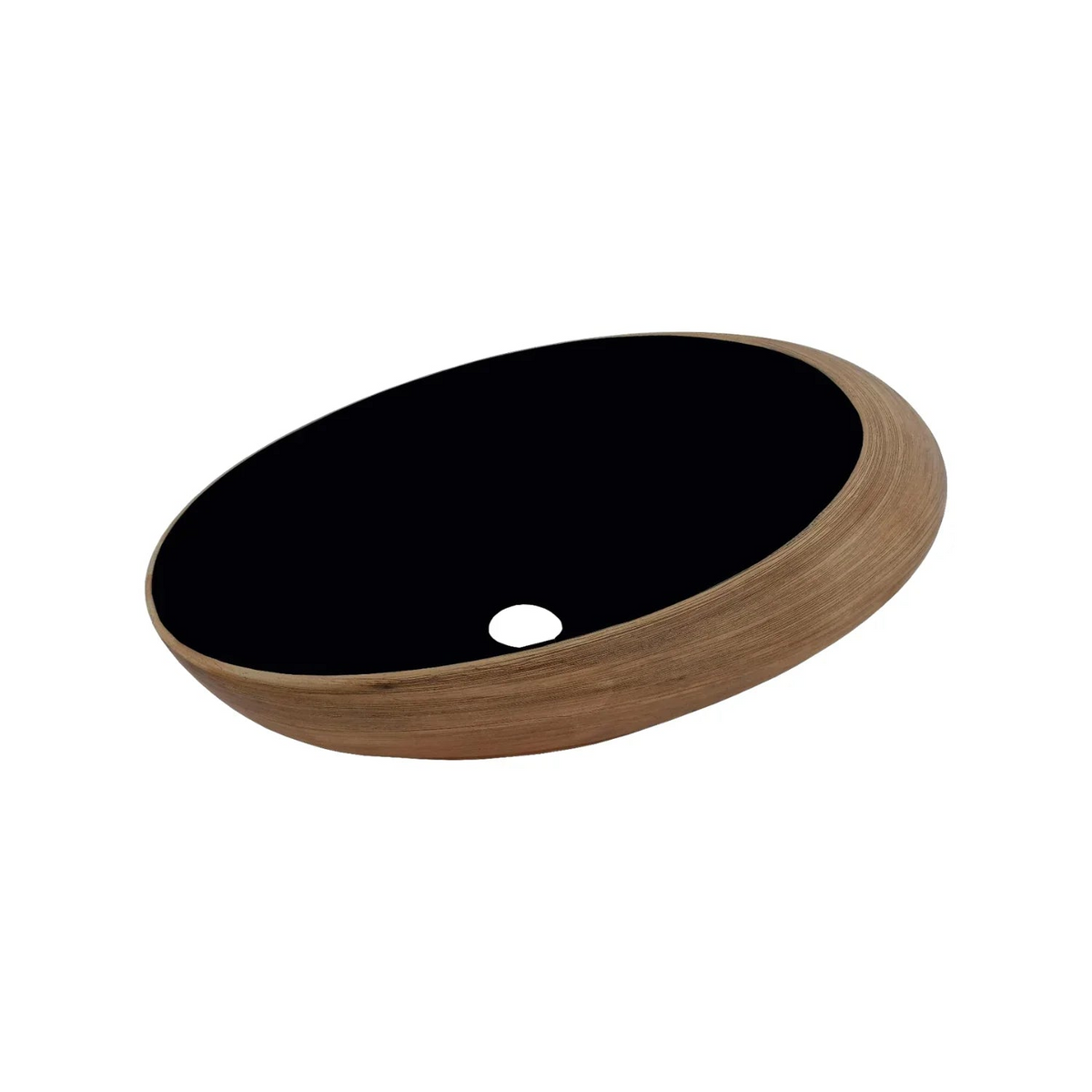 Lavamanos Oztra Café Y Negro 48 × 30,5 cm - Fotografía conservada y normalizada