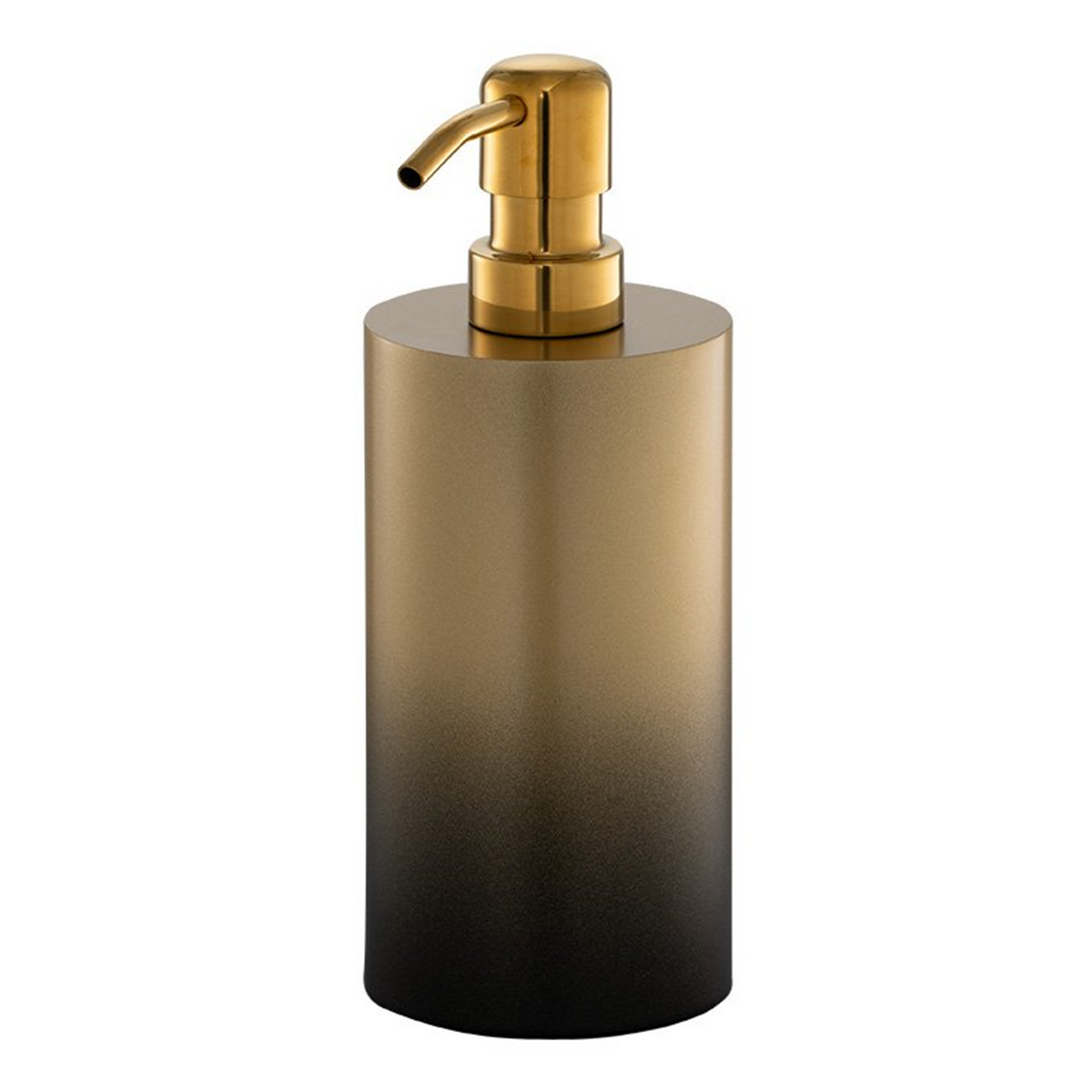 Dispensador De Jabón De Mesa Dorado Y Negro En Acero 304 - Foto oficial del producto