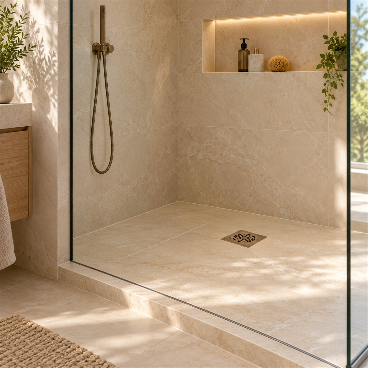 Rejilla Cuadrada Muisca En Bronce Vintage - Ambientación amplia con escala natural