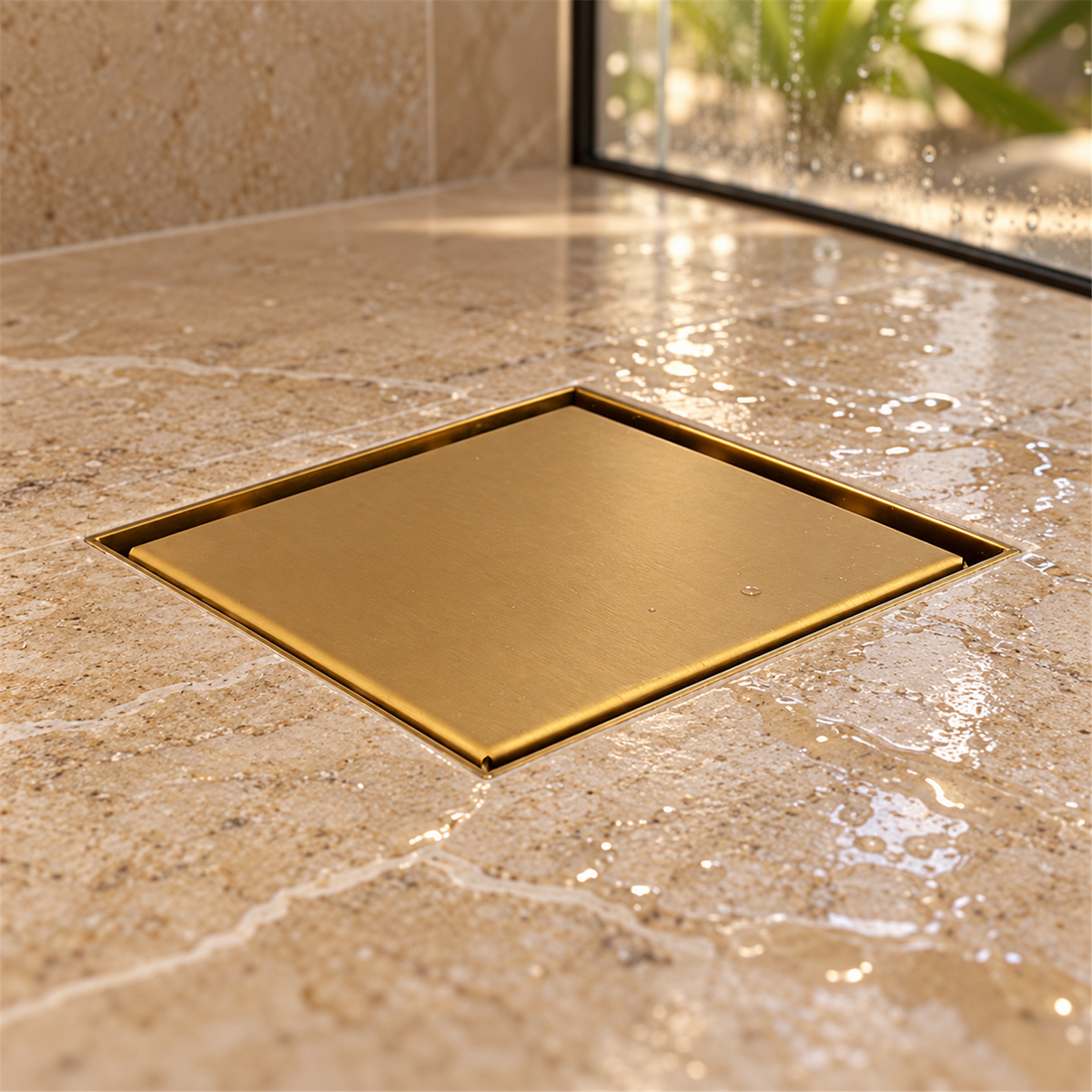 Rejilla Invisible Dorada De 10 × 10 cm - Vista cercana del producto