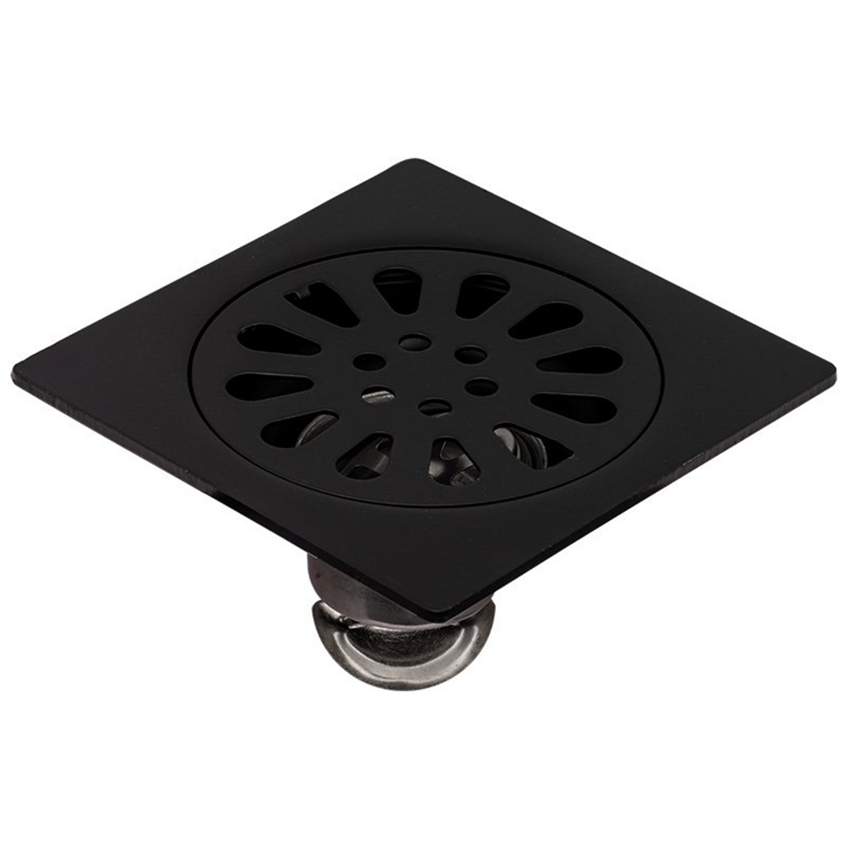 Rejilla De Piso Sol Negra De 10 × 10 cm - Foto oficial del producto