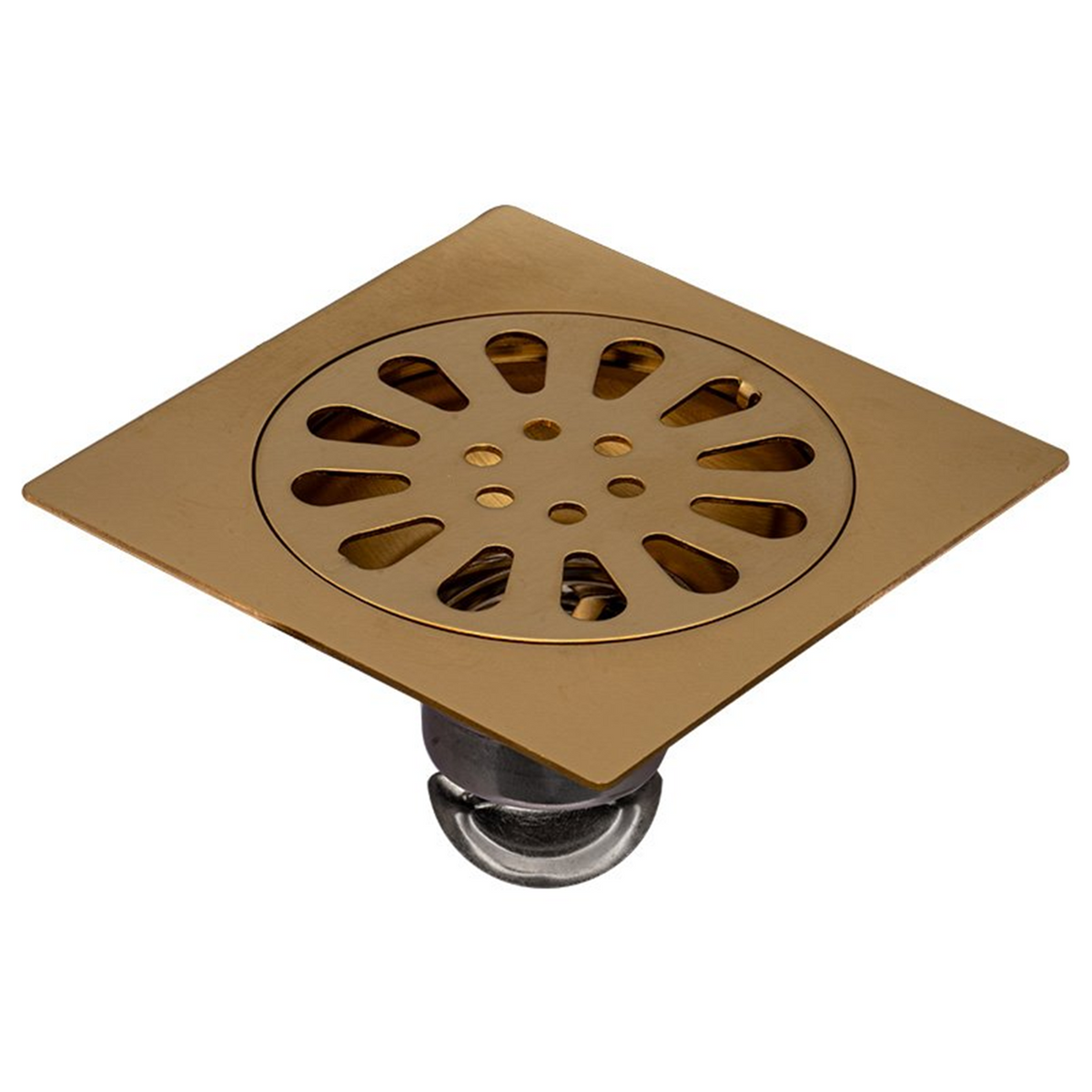 Rejilla De Piso Sol Dorada De 10 × 10 cm - Foto oficial del producto