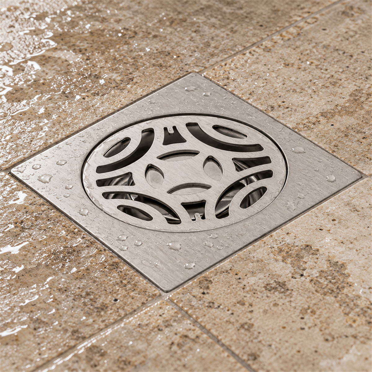 Rejilla De Piso Azteca En Acero De 10 cm - Vista cercana del producto