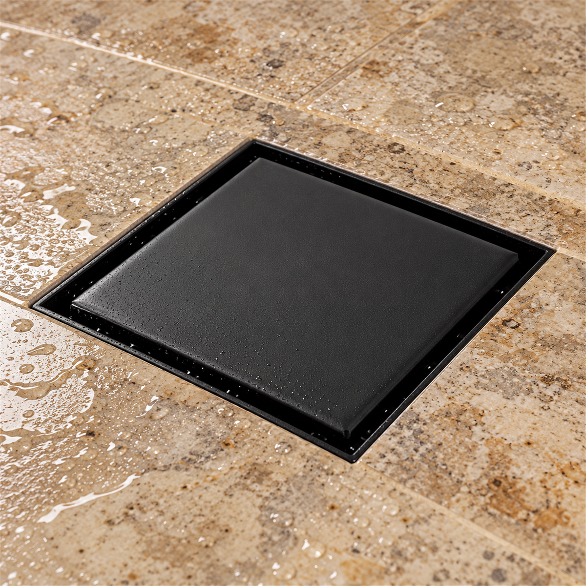 Rejilla Invisible Negra De 10 cm - Vista cercana del producto