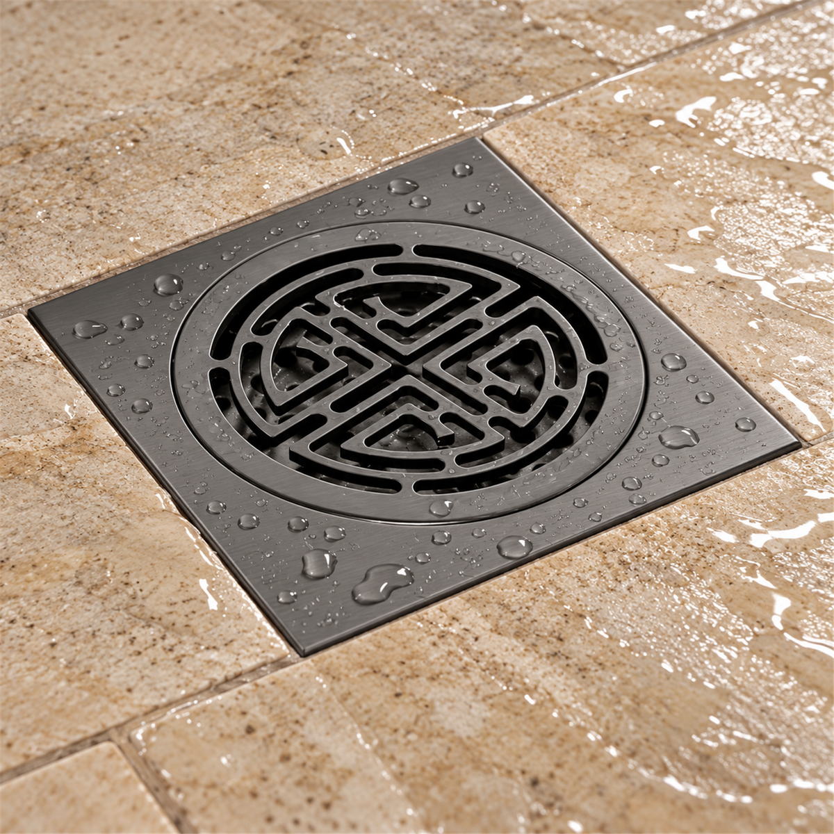 Rejilla De Piso Shibuya Gun Gray De 10 cm - Vista cercana del producto