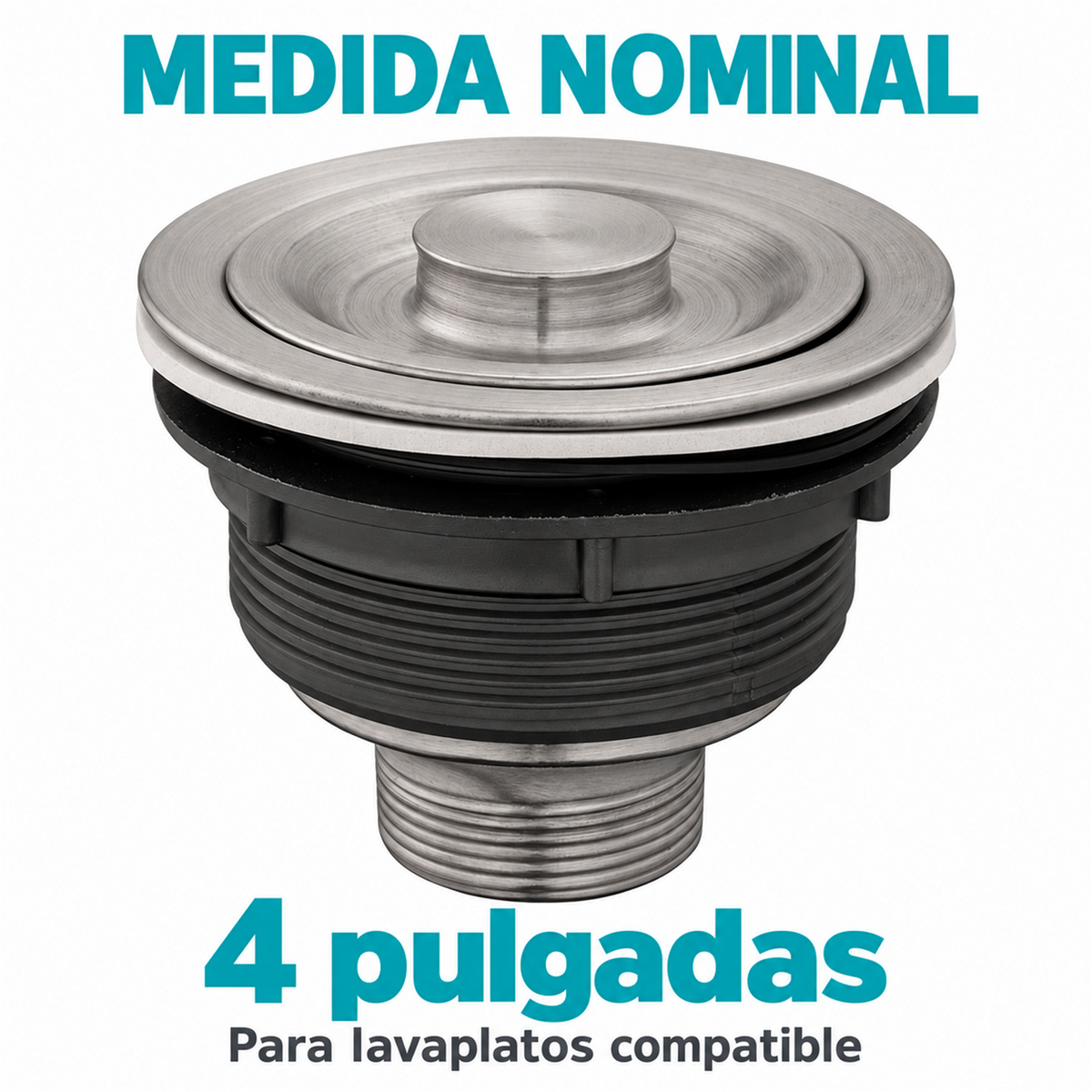 Canastilla Para Lavaplatos De 4 Pulgadas En Acero 304 - Medidas del producto