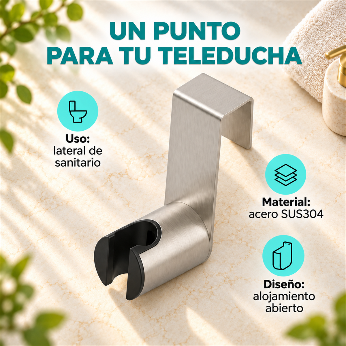 Soporte Lateral De Bidet Para Sanitario En Acero SUS304 - Características del producto