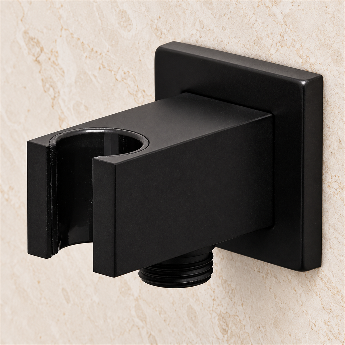 Soporte Cuadrado Para Teleducha Con Salida Negra - Vista cercana del producto