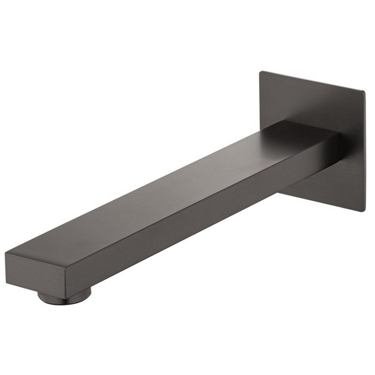 Pico De Pared Cuadrado Para Lavamanos O Tina Gris Gun Gray - Foto oficial del producto