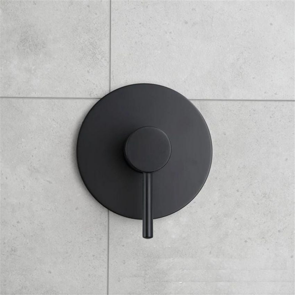 Monocontrol De Ducha Redondo Negro En Bronce - Vista adicional del producto