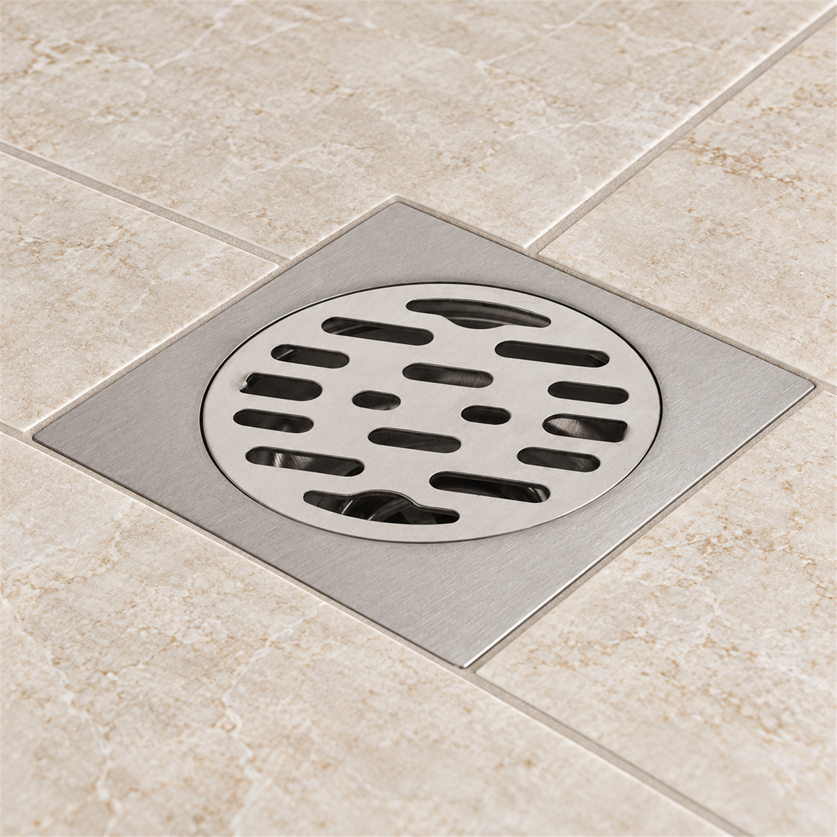 Rejilla De Piso Cuadrada Tipo Ladrillo En Acero 10 cm - Vista cercana del producto