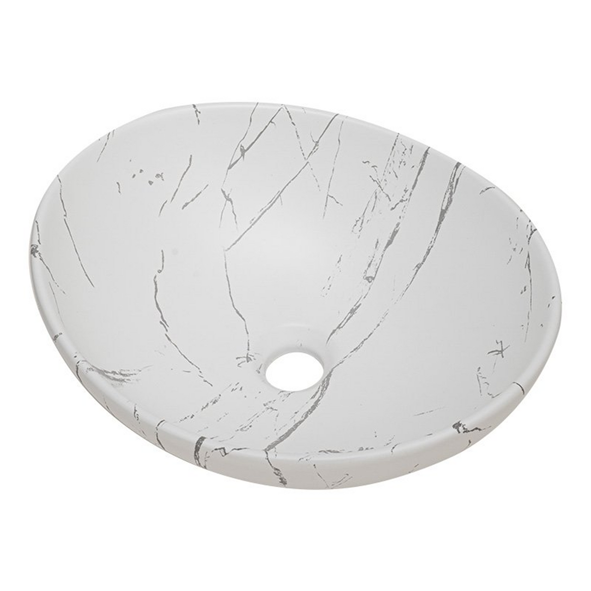 Lavamanos Canoa Calacata Blanco Mate 41 × 33 cm - Foto oficial del producto