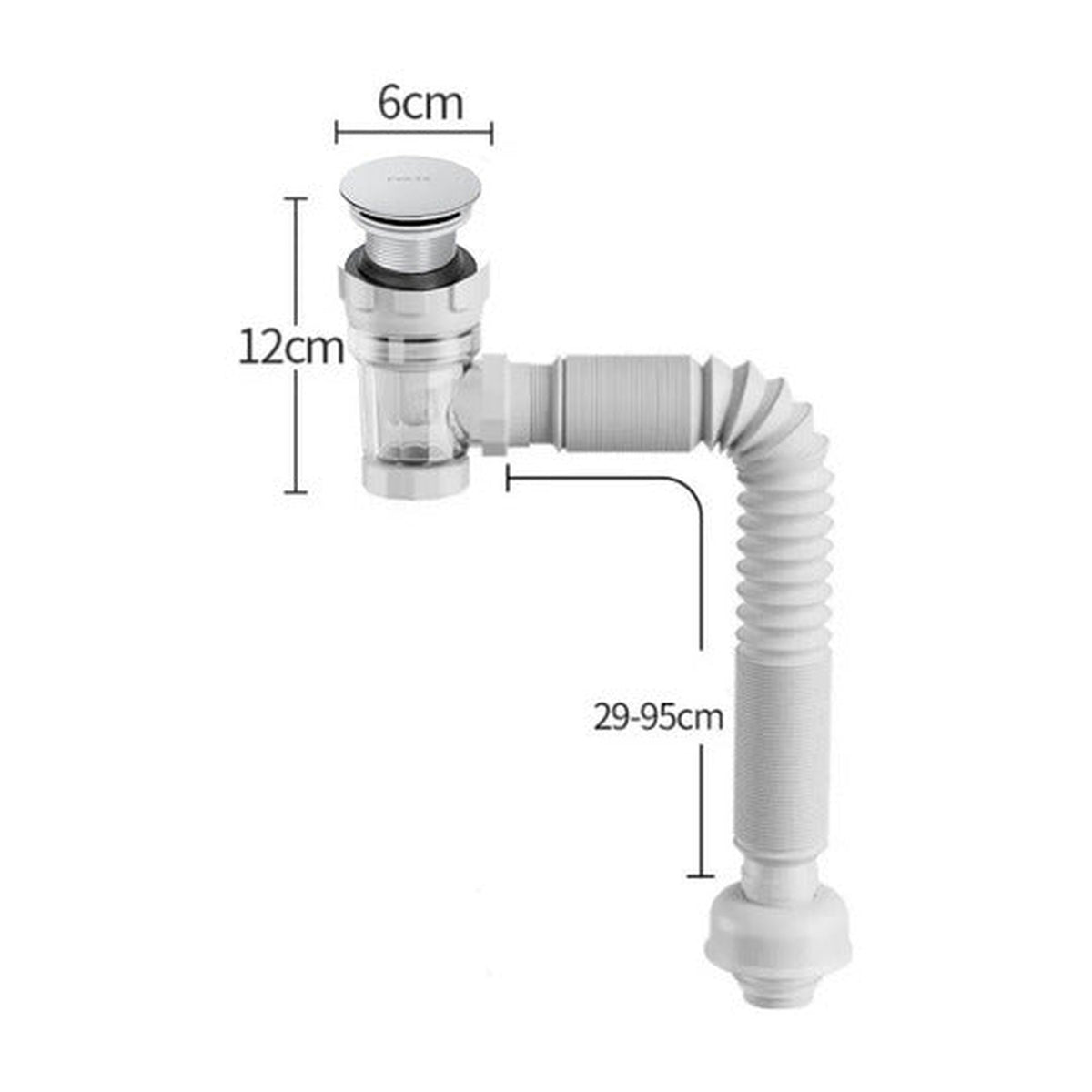 Pack X 2 Desague Push Sifon Universal Valvula Antiretorno - imagen 5