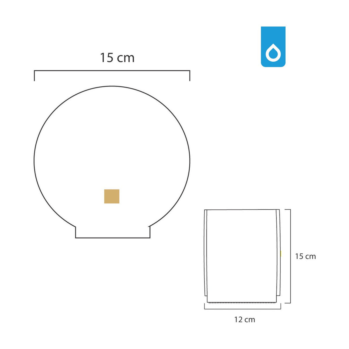 Dispensador de Papel Higi‚nico en ABS con Bot¢n Blanco - imagen 7