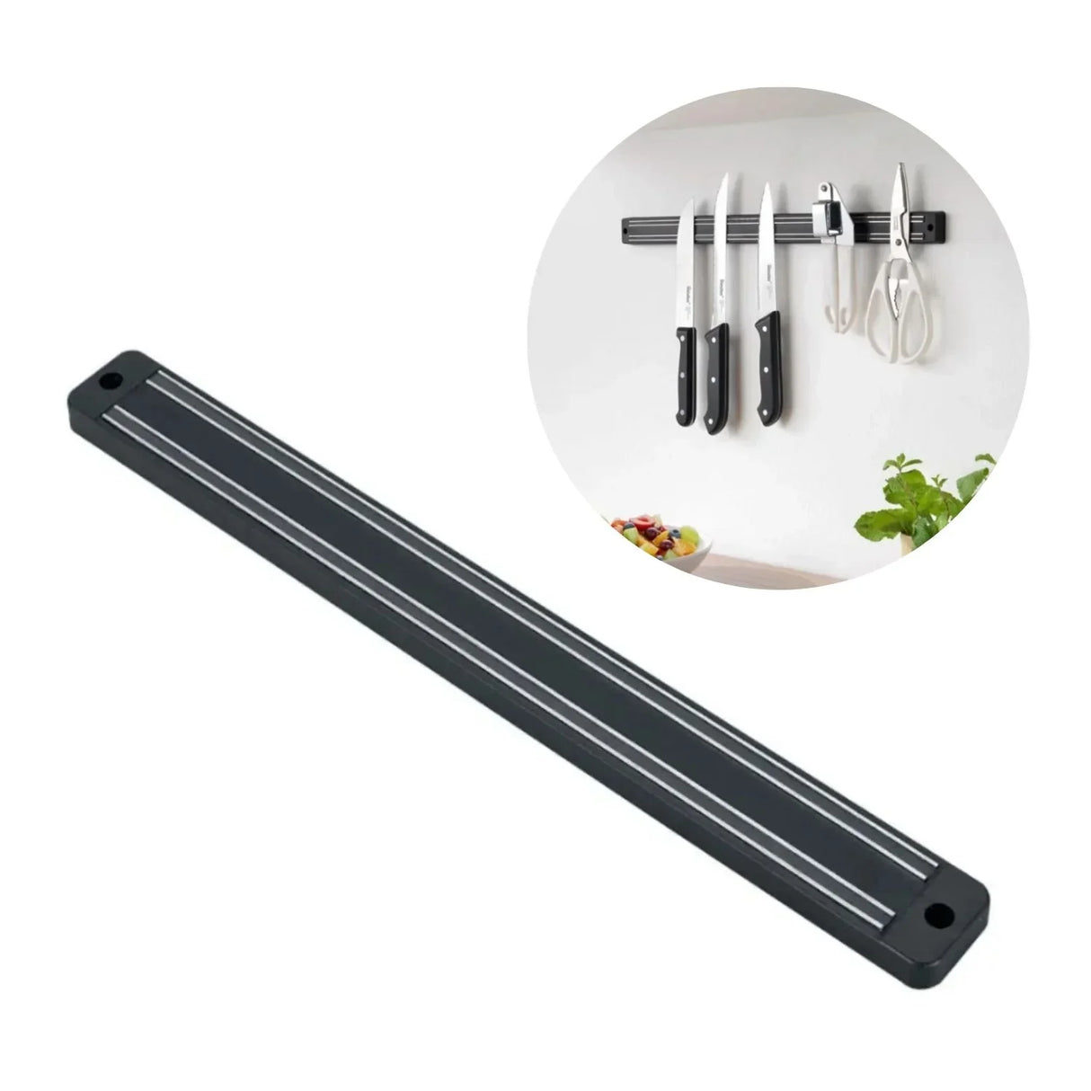 Soporte Magnético para Cuchillos de 34 cm - Metaltex MAGNETIKA