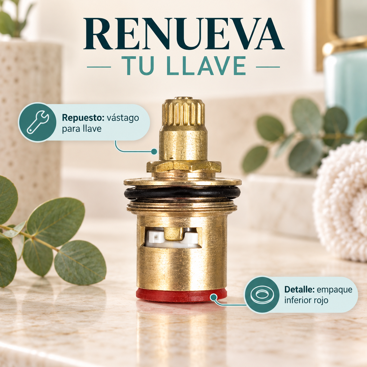 Vástago Para Llave De Agua - 03 detalle