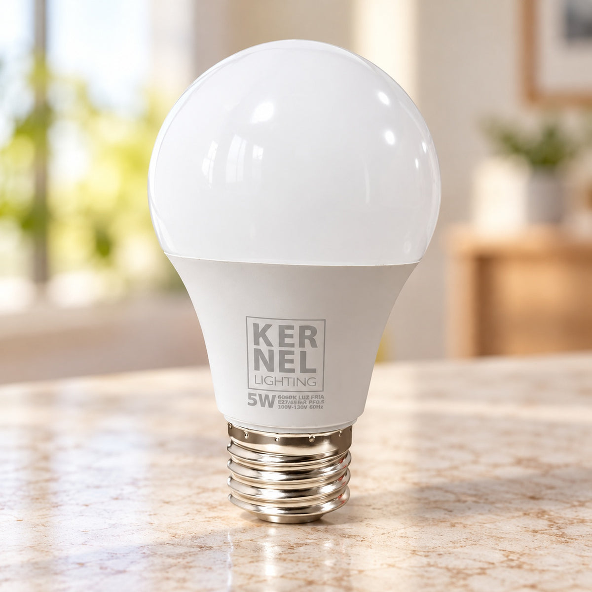 Bombillo LED De 5 W Luz Fría 6400 K E27 — presentación contextual