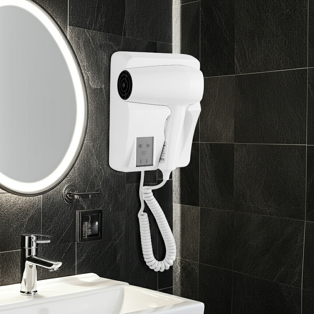 Secador de Cabello Empotrable Tipo Hotelero