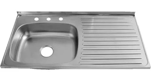 Lavaplatos Acero Inoxidable Poceta Izquierda 1 * 0.52 Mts