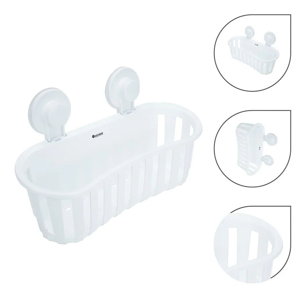Organizador Canasta De Fácil Instalación Sin Perforar Pared