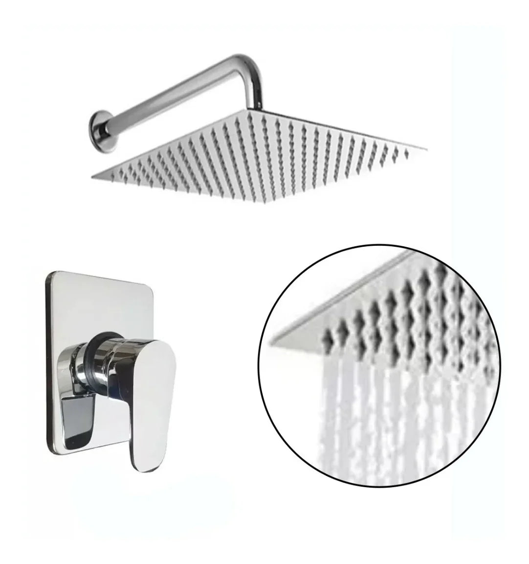 Ducha Con Monocontrol De Lujo Alta Calidad Acabado Cromado