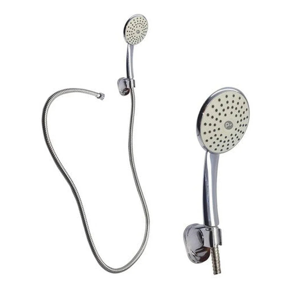 Teleducha Redonda Con Manguera Y Soporte En Abs Industrial