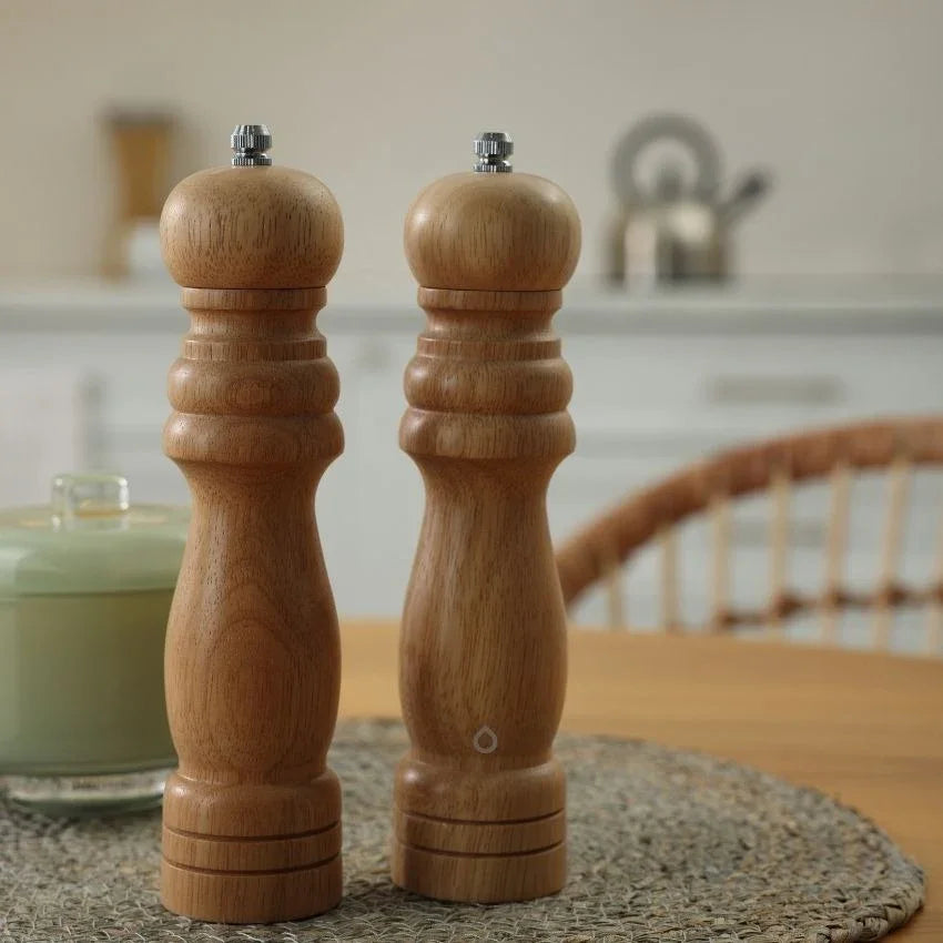 Pimientero Triturador En Madera 20 Cm De Lujo Y Alta Calidad