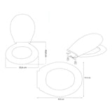 Tapa/asiento Verde Malva Para Sanitario