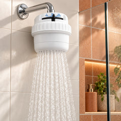 Ducha Eléctrica Millenium Blanca Con Manguera 110V
