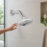 AG-HD07: regadera exacta instalada en ducha con mano de usuario