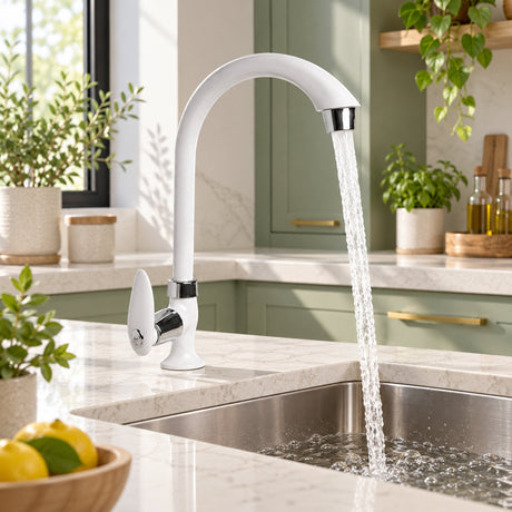 Llave Individual Para Cocina Manaure Blanca