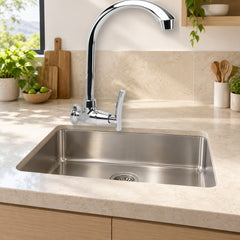 Llave individual de pared para cocina Cocora cromada