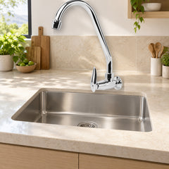 Llave individual de pared para cocina Amazonas cromada