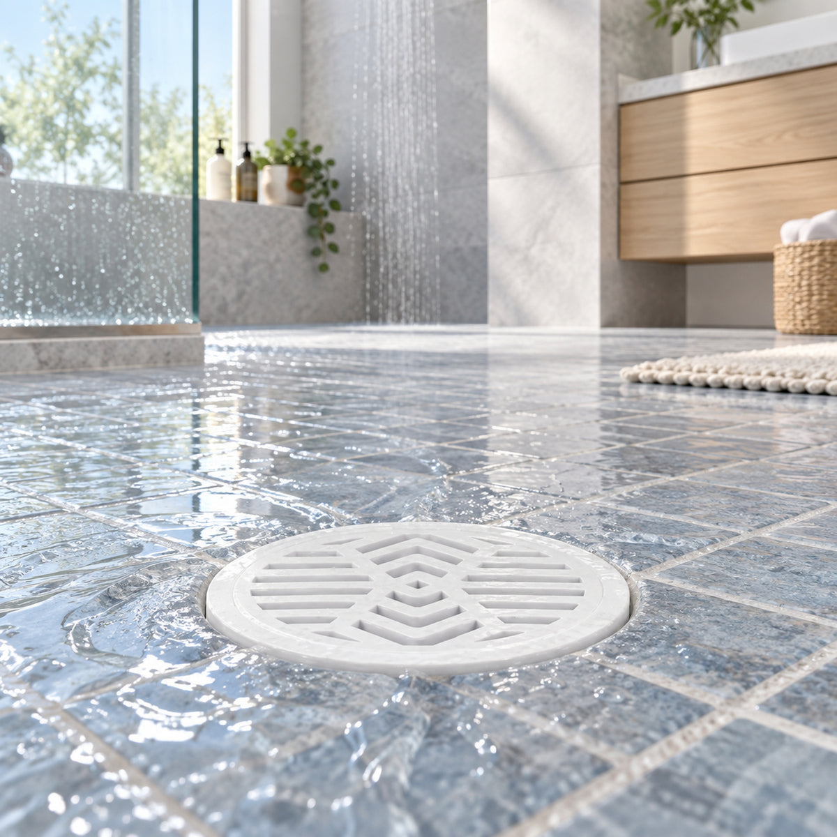 RS-3X1.5R ambientada en baño contemporáneo