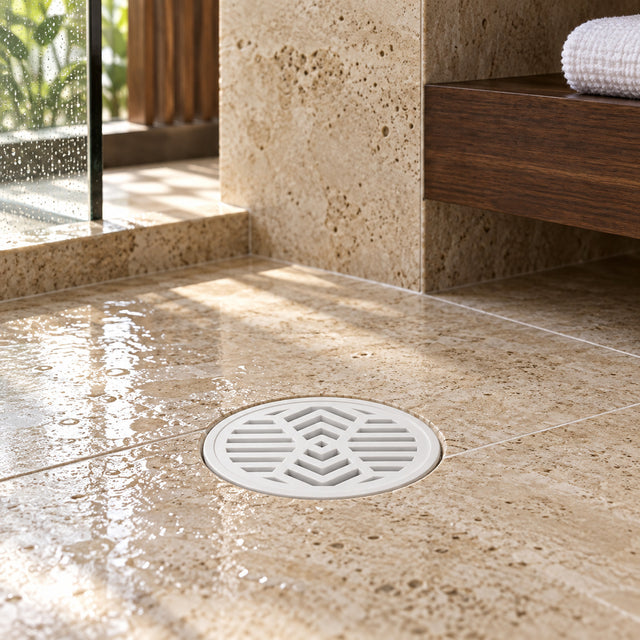 RS-4X3R ambientada en baño contemporáneo