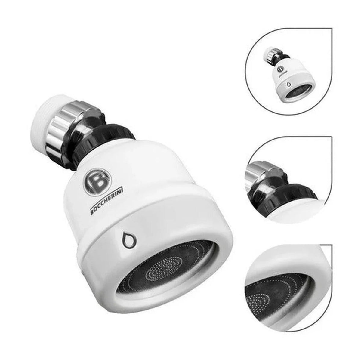 Ducha Boccherini Blanca Cabeza Movible. (7602895749286)