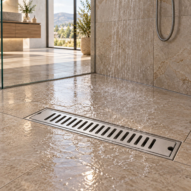 YW580 ambientada en baño contemporáneo