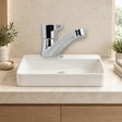 YW607: producto exacto instalado en baño claro