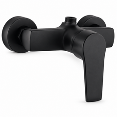 Monocontrol Ducha Notte Negro 18 cm