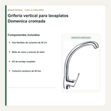 Flexibles, cartucho y anclaje de la grifería para lavaplatos