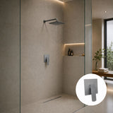 Mezclador Monocontrol Empotrado para Ducha Kassel Gunmetal