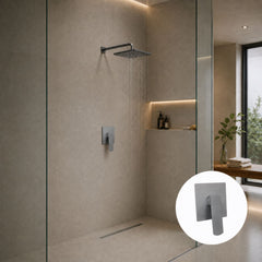 Mezclador Monocontrol Empotrado para Ducha Kassel Gunmetal