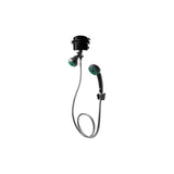 Producto sobre fondo blanco: Ducha Eléctrica Victory Dirigible Negra Kit 220V