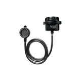 Producto sobre fondo blanco: Ducha Eléctrica Fusion PET Negra 110V