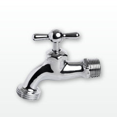 Llave Para Manguera Liviana Cromada