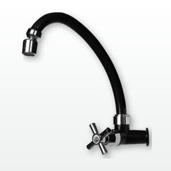 Llave Sencilla De Pared Onyx En ABS Negro Con Cruceta
