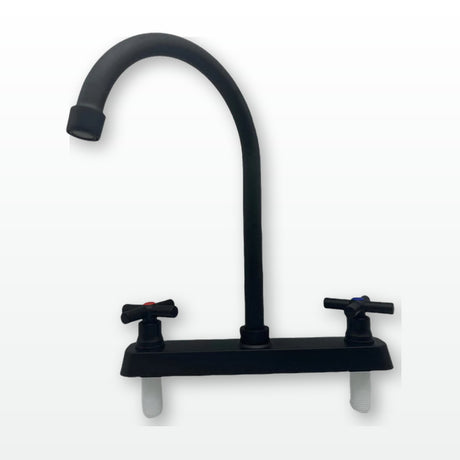 Mezclador Onyx de 8 pulgadas en ABS con cuello flexible negro