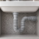 Sifón Flexible Sencillo Nacional Gris En PVC - imagen 2